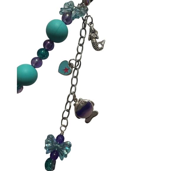 Ariel (Disney) charm 3 piece set. Necklace, bracelet & back pack Charm Brand New - Picture 4 of 9